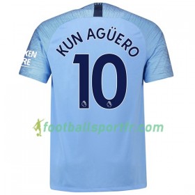 Tenue Manchester City Kun Aguero 10 Domicile 2018-2019 Maillot de Foot